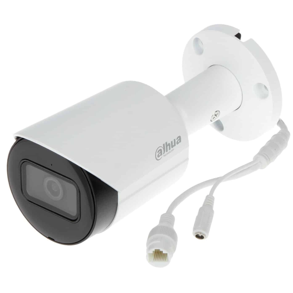 DAHUA IPC-HFW2441S-S-0360B, 4Mpix, 3,6mm Lens, H265+,  30Mt Gece Görüşü, IP67, Dahili Mikrofon, PoE Bullet IP Kamera